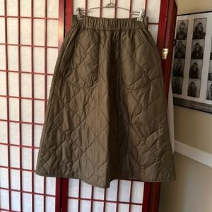 Anthropologie Quilted Skirt